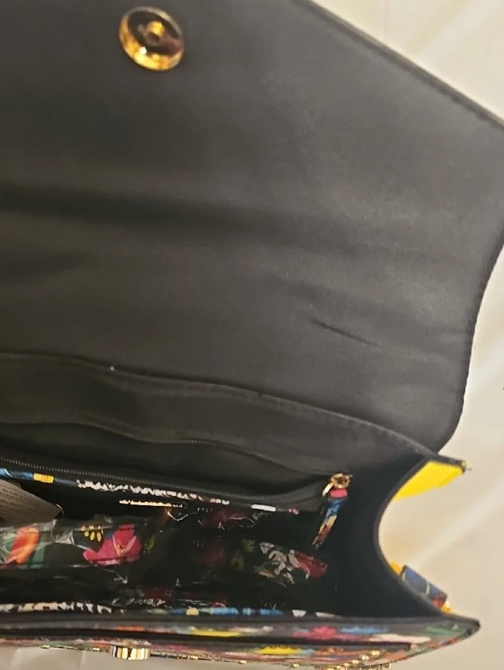 Tropical Floral Leopard Print Top-Handle Satchel - Multicolor